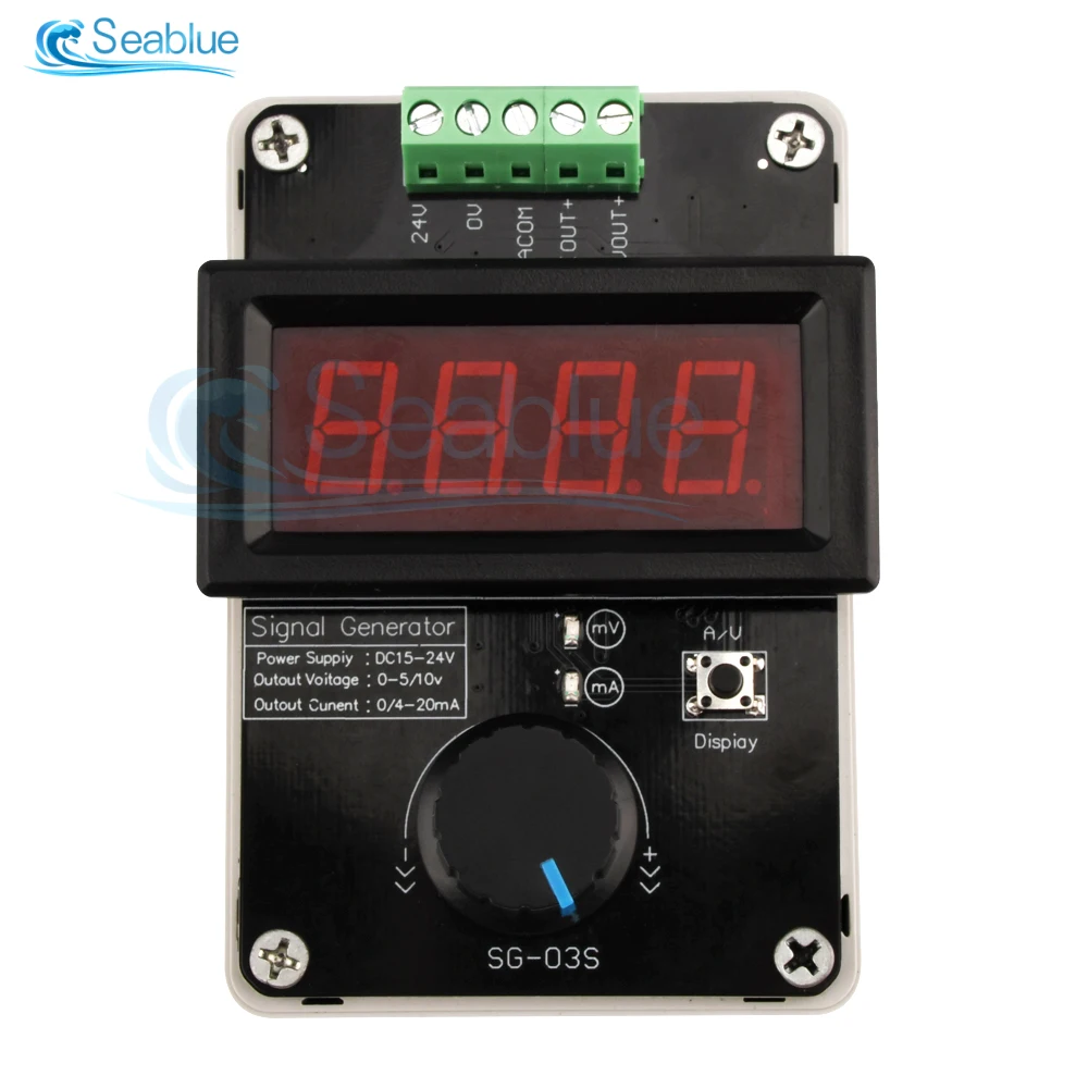 4-20mA 0-10V Voltage Signal Generator DC 24V Power Supply Digital Display Current and Voltage Transmitter Measuring Instrument