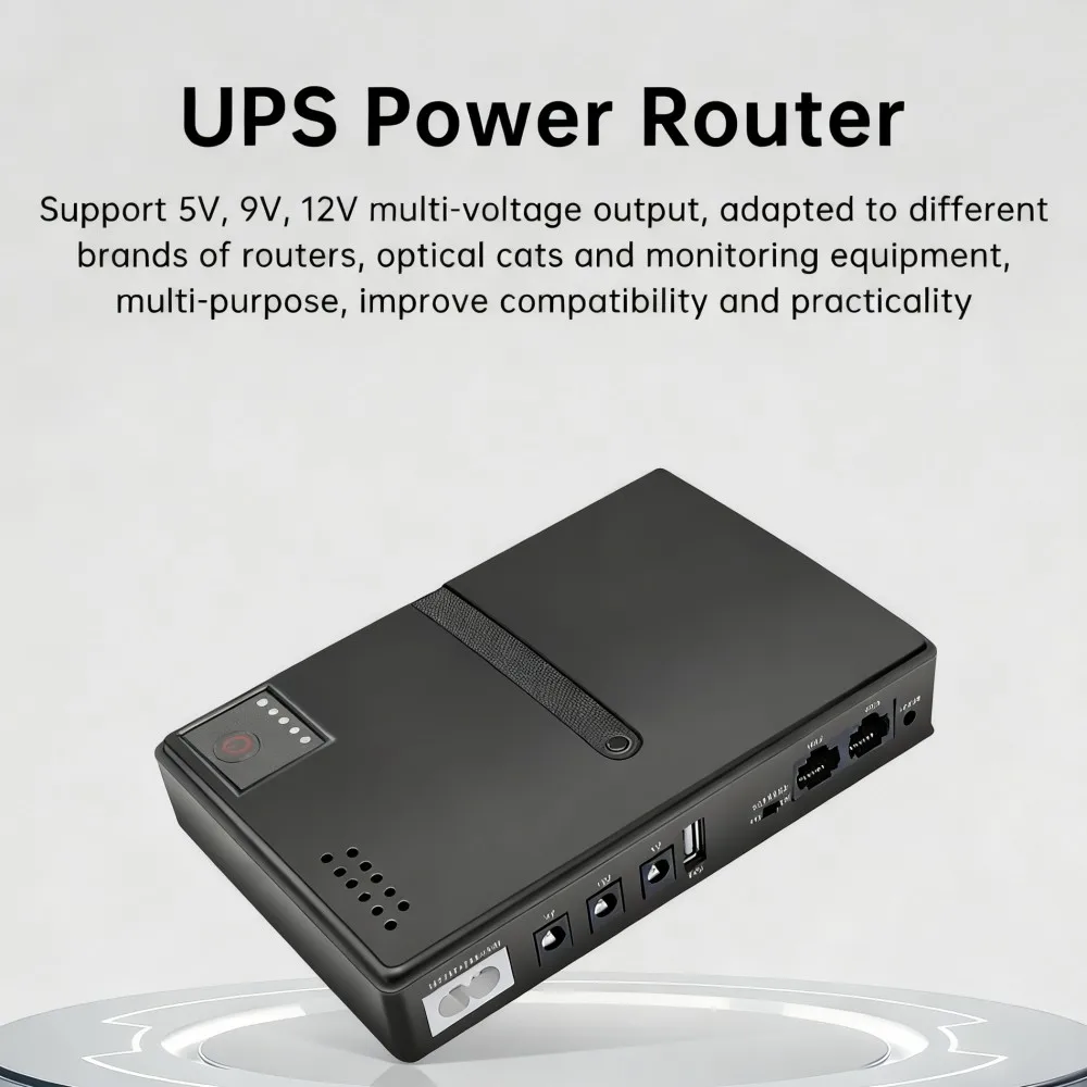 Optical Cat Monitor Backup Uninterruptible DC Power Supply Charger Cell Phone UPS AC85-265V DC 1018L Router 5V9V12V No Battery