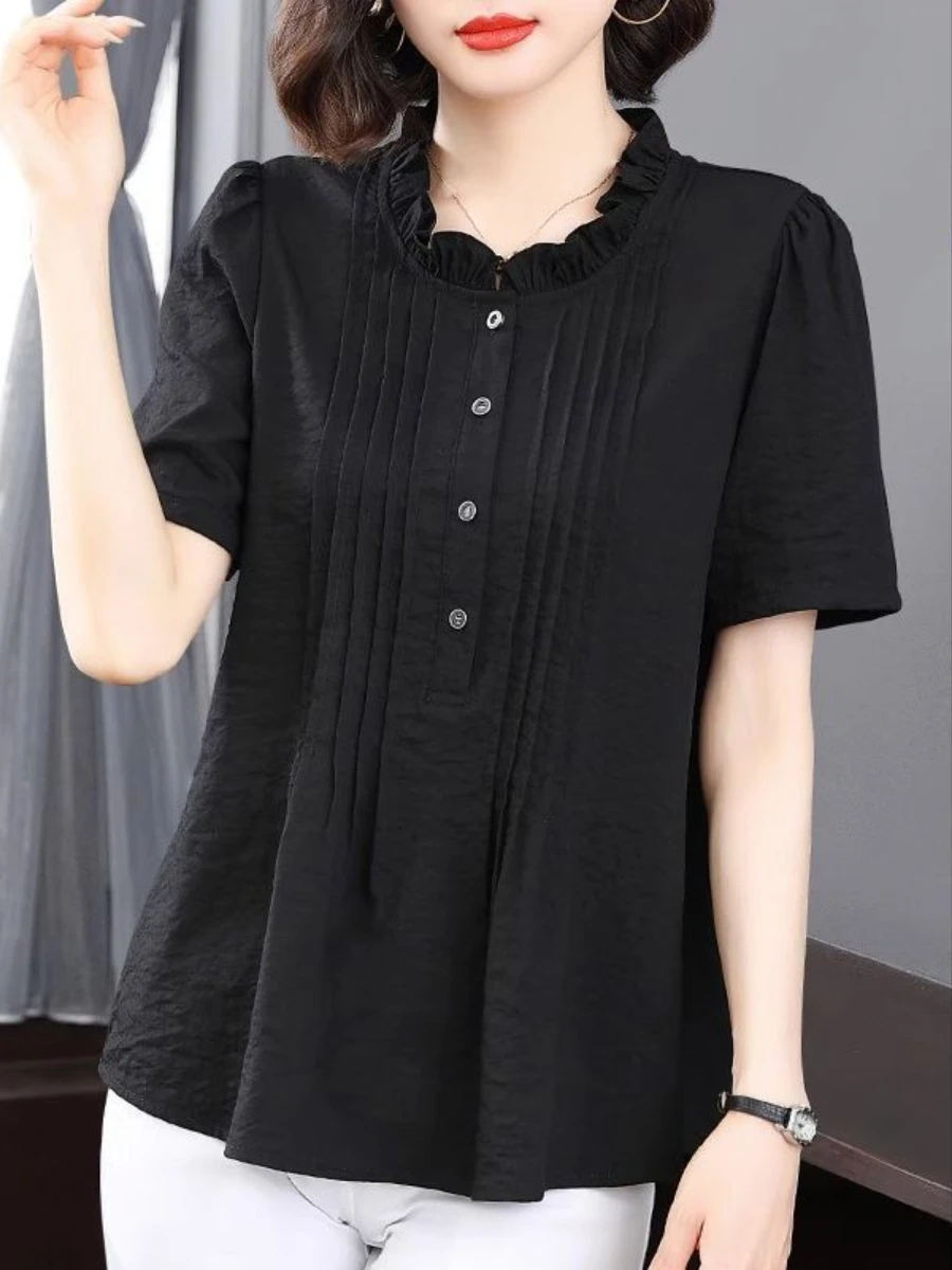 

Bla Slim Fit irt женский летний новый свободный тонкий модный ort Sve женский топ Tag 10-15 брендовый чистый цвет китайского производства