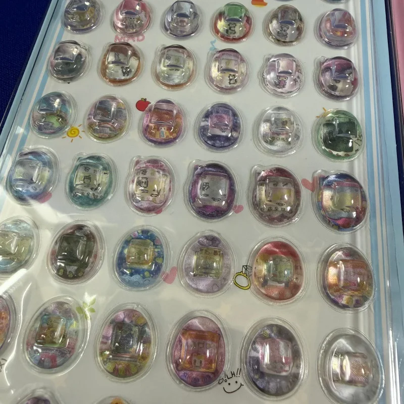 

2-10 Mini Virtual Pet Machine 3d Crystal Solid Embossed Stickers Kawaii For Stationery Phone Case Scrapbook Decor Birthday Gift