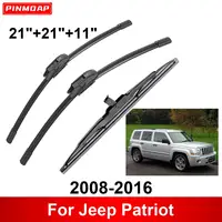 1/2/3/4/6 Uds limpiaparabrisas de coche para Jeep Patriot 2008-2016 limpiaparabrisas delantero trasero cepillos cortador accesorios de automóvil 2012 2013 2014 2015