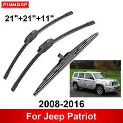 1/2/3/4/6PCS Car Wiper For Jeep Patriot 2008-2016 Front Rear Wiper Blades Brushes Cutter Auto Accessories 2012 2013 2014 2015