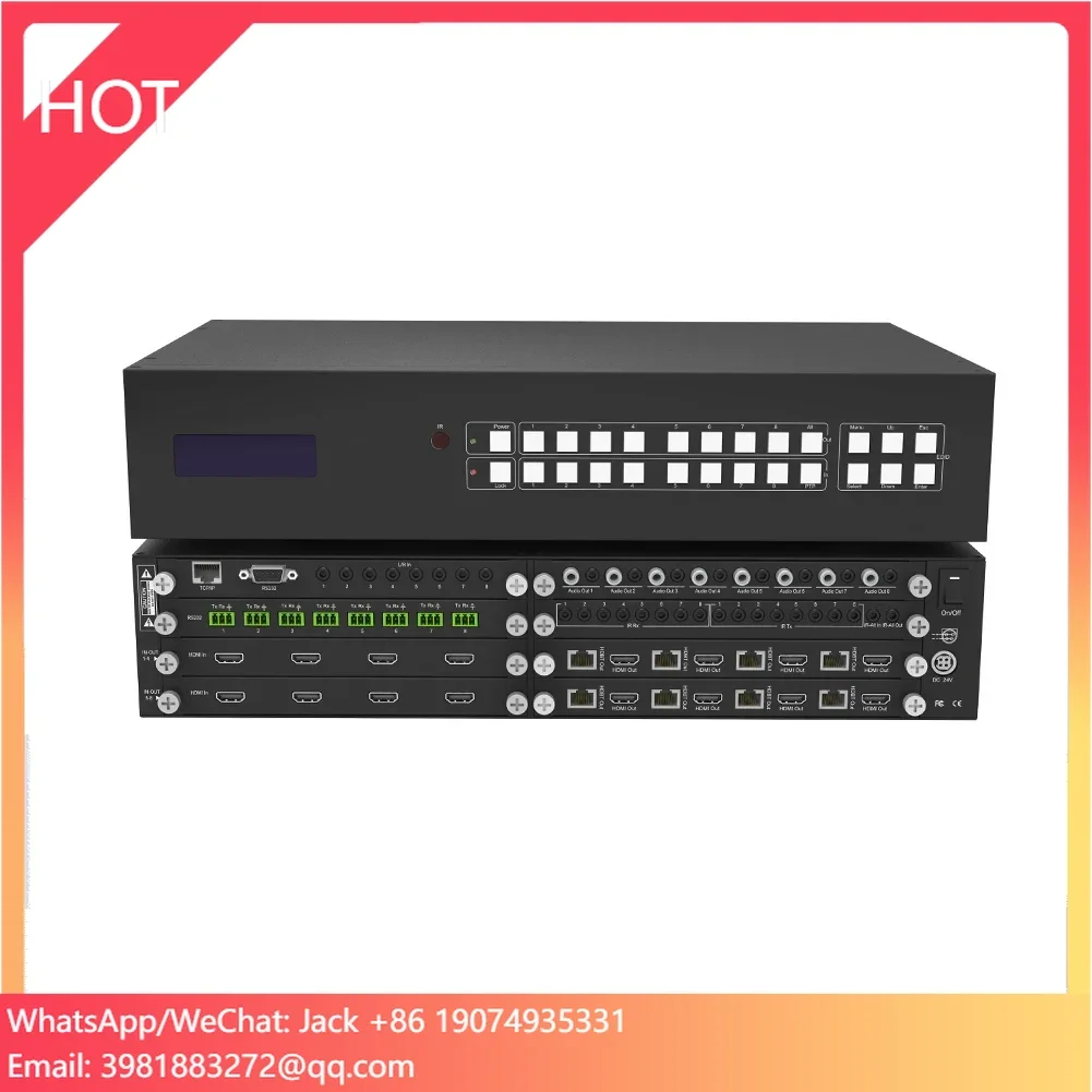 

Hdbaset Matrix 4x4 8x8 Hdmi Matrix 4k260hz OEM Sticker HDbaset Matrix Switcher