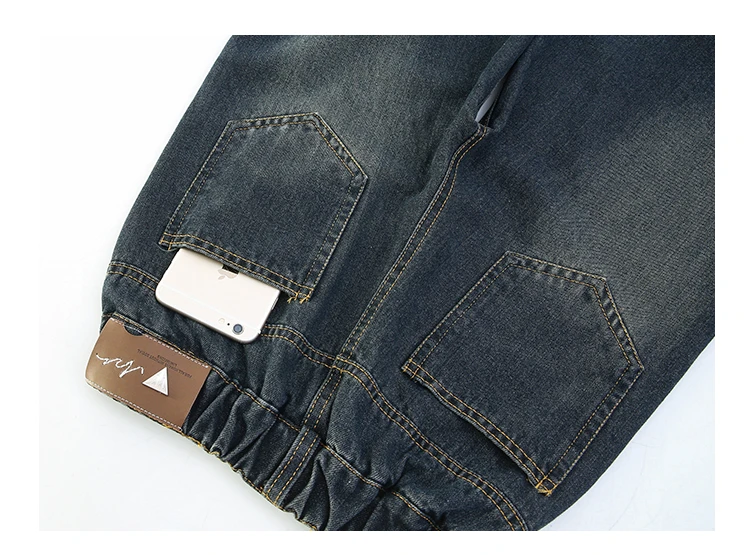 Modische High-Waist-Jeans mit weitem Bein für Teenager-Mädchen, Streetwear, lockere Denim-Hose, gewaschene dunkelblaue Jeans, Hose, Größe 5-14. – Detail 14