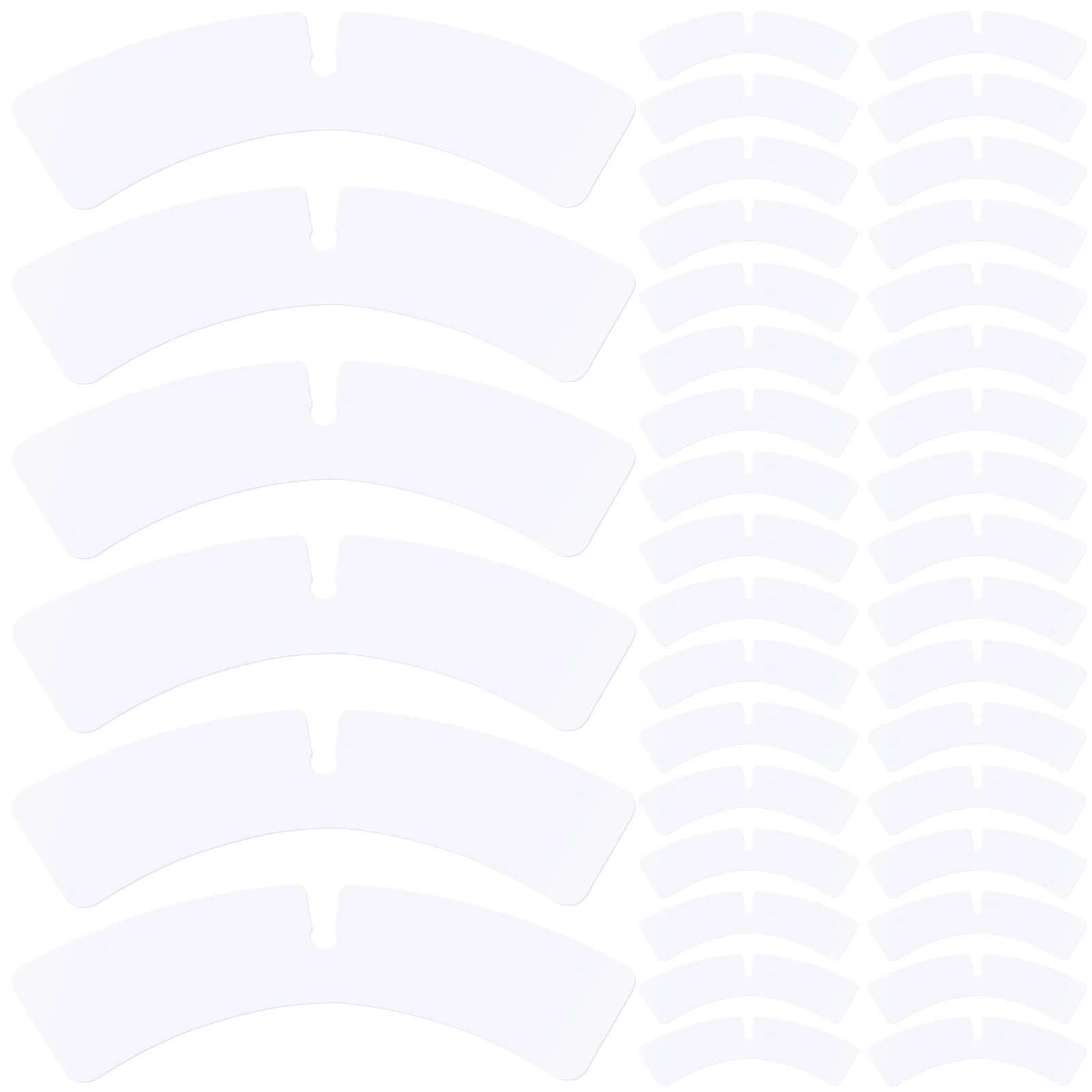 100 шт., пластиковые опорные воротники, мужские классические рубашки, стильные прочные фиксирующие воротники для мужчин, классические рубашки