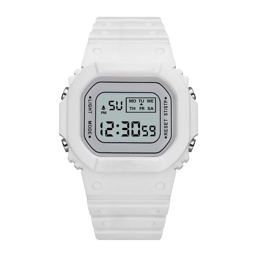 Elektronische quadratische Uhren für männliche und weibliche Studenten, digitale LED-Armbänder für Studenten, wasserdichte Uhren ce117
