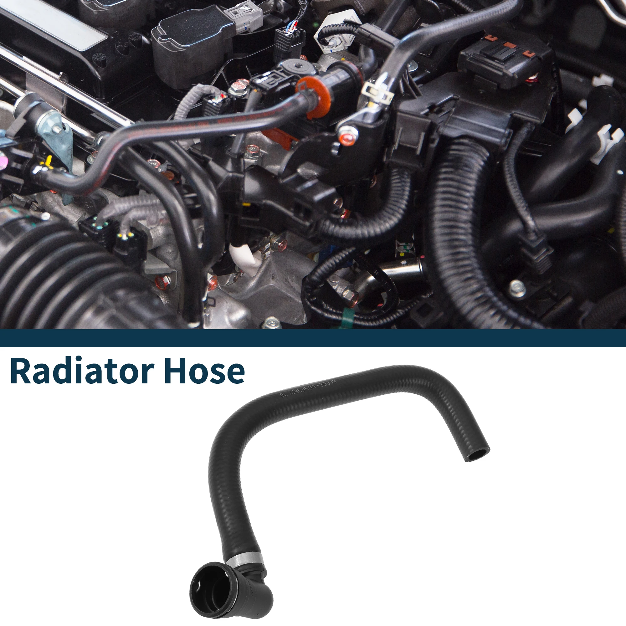X Autohaux خرطوم مشعاع السيارة خرطوم سخان السيارة رقم BL3Z8C350A/BL348C350AB لفورد F-150 2011-2014 أنبوب تبريد مطاطي أسود