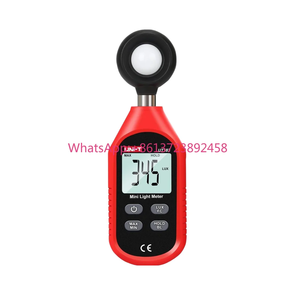 UNI-T UT383 Digital Photometer Illuminance Meter Lux Meter Lumens Meter 0~199,900 Lux (0~18,500 FC) for Film Photography
