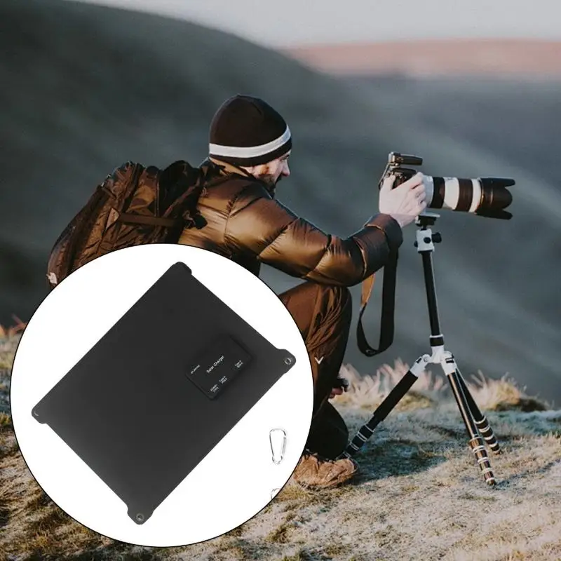 Solar Panel Portable Folding Bag USB Type C Output Solar Charging Outdoor Power Supply for Home Power 896C