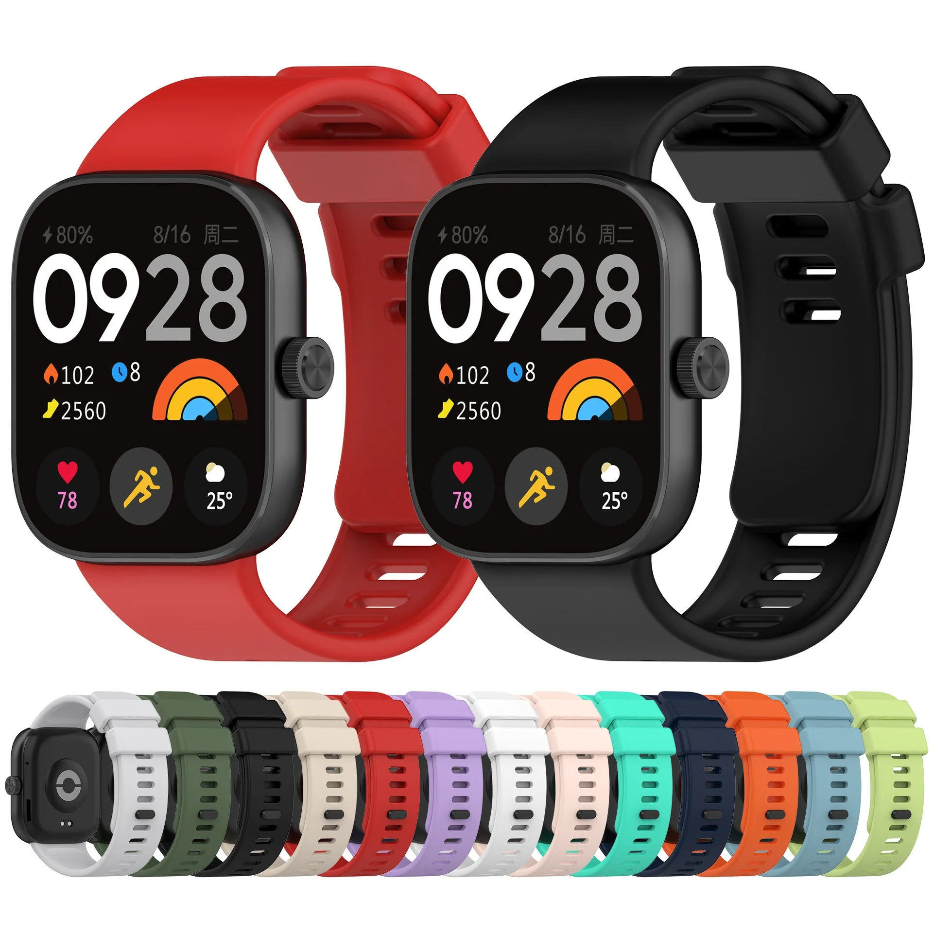 Original Silicone Strap For Redmi watch 4 SmartWatch WristBand For Xiaomi Mi Band 8 Pro Bracelet Band Watchband Sport Accessory