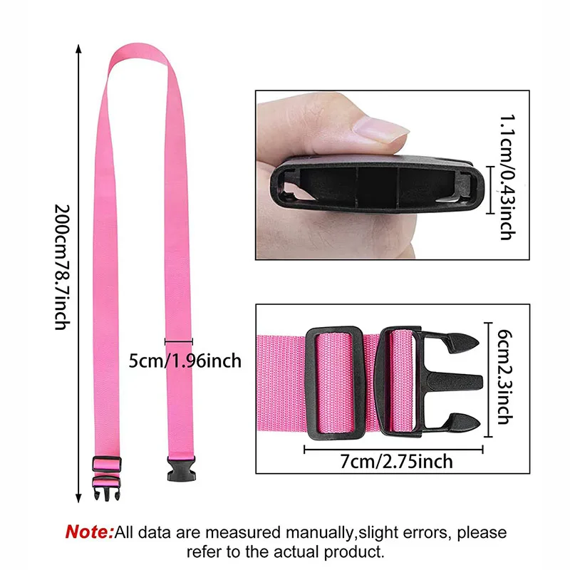 Luggage Strap Adjustable Travel Accessories One Word Suitcase Buckle Strap Baggage Packing Belt Travel Suitcase Accessories image 5