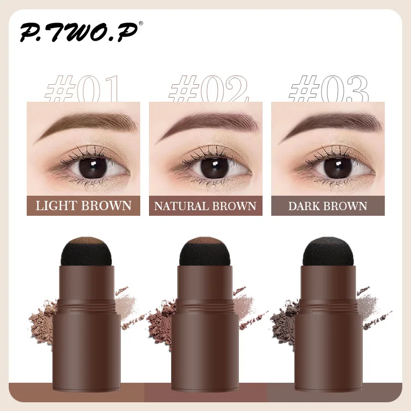 Kit per modellare timbri in polvere per sopracciglia Pennelli per trucco impermeabili a lunga durata Matita per pittura per sopracciglia Sopracciglia Stencil Cosmetici coreani