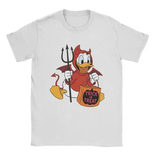 قميص دونالد داك ديزي داك للهالوين، تي شيرت ديزني للهالوين، موسم مخيف للزوجين، هدية متطابقة للخدعة أو الحلوى