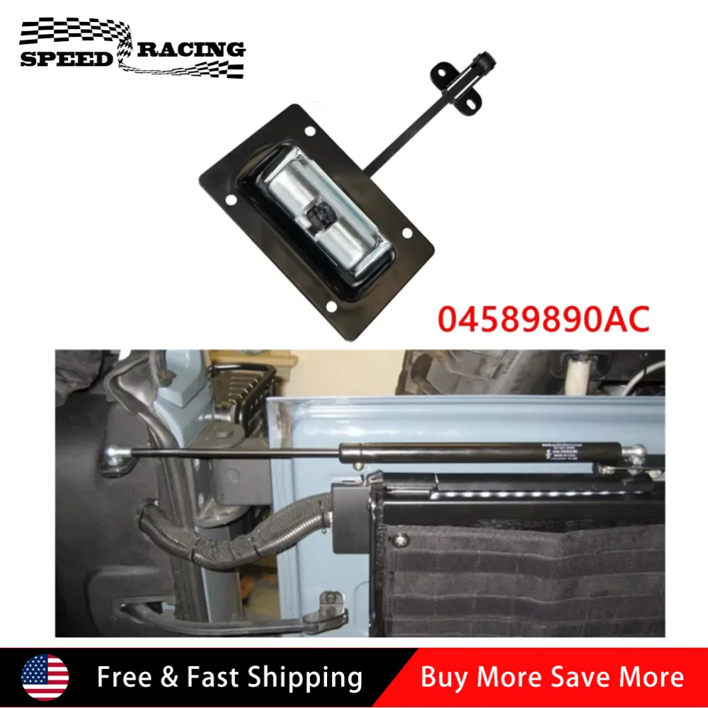 04589890AC Kit di conversione del braccio di fissaggio della cinghia di controllo del portellone posteriore per Jeep Wrangler JK Jeep Wrangler 2011-2018 Nero DH-1068