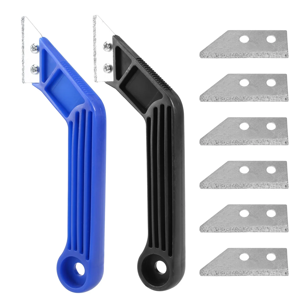 8 Pcs Grout Remover Tile Grout Saw Removal Hand Tool with 6Pcs Extra Blades for Tile Cleaning Removing Paint and More