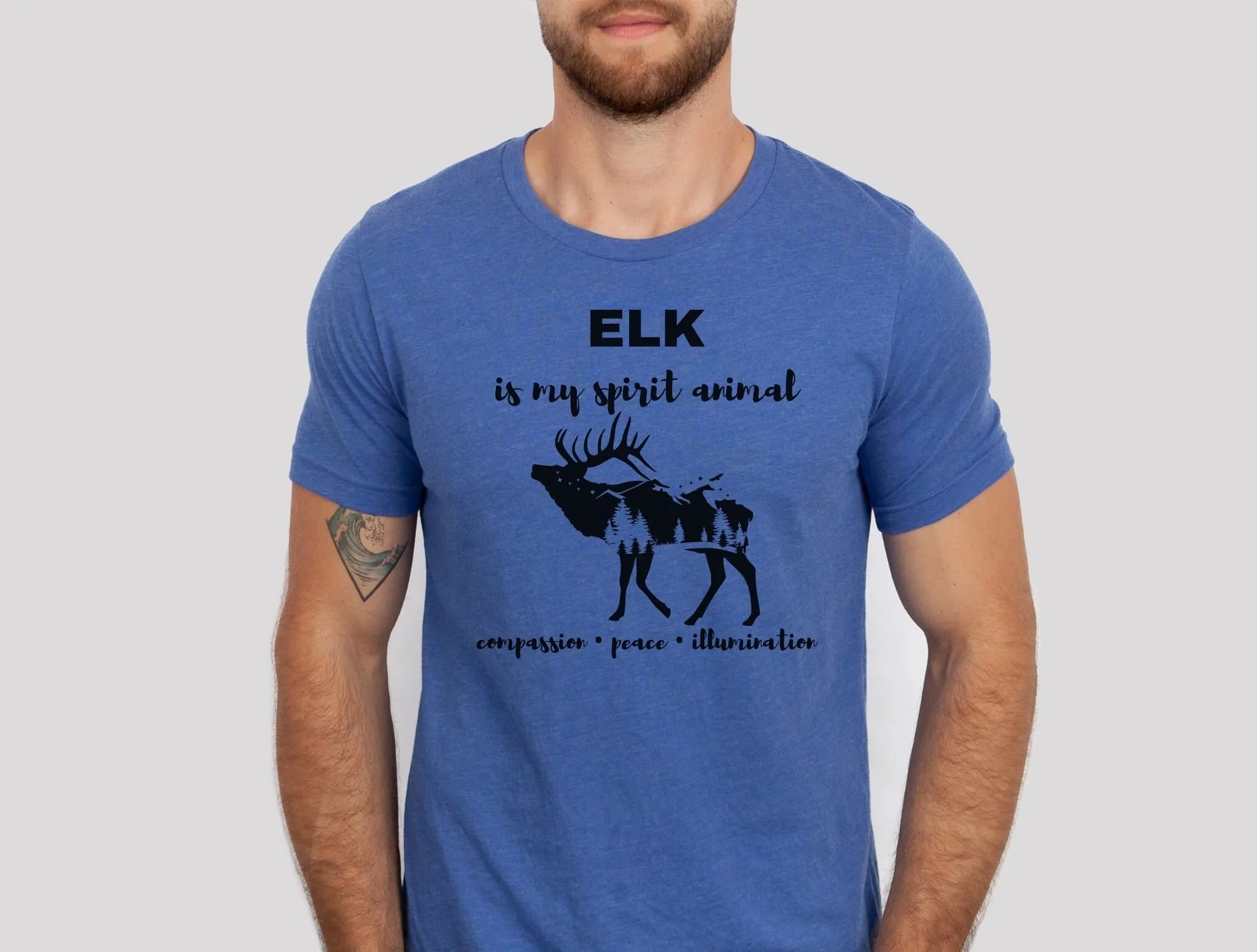 Elk Spirit Animal T Shirt Symbolism Power Shaman