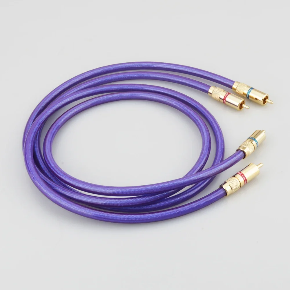 HiFi Van Den Hul MC-SILVER IT 65 RCA Audio Interconnect Cable with Gold Plated RCA Plug