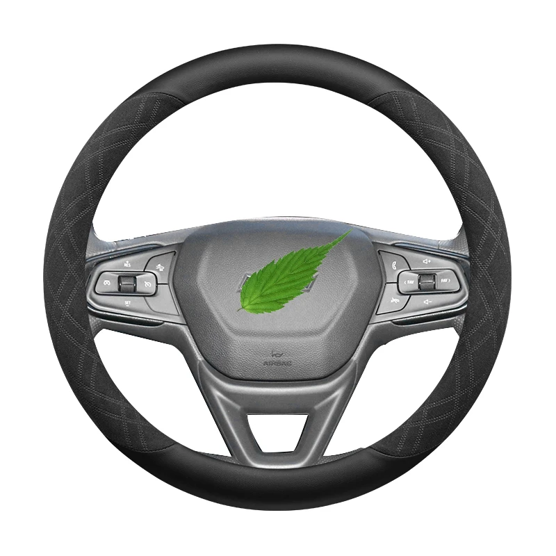 

For Chevrolet Seeker Suede Car Steering Wheel Cover Ultra-Thin Anti-Slip Sweat Absorbing Four Season Universal Car Accessories