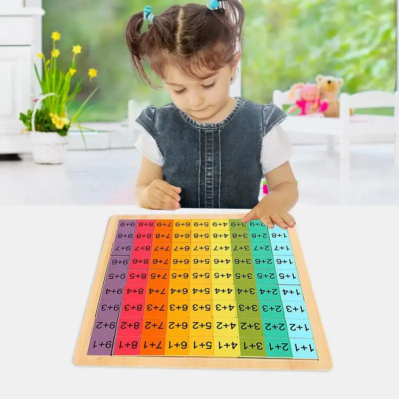 Multiplication Board Game Times Table Game With Math Blocks And Tray Wooden Times Table Math Multiplication Blocks Board