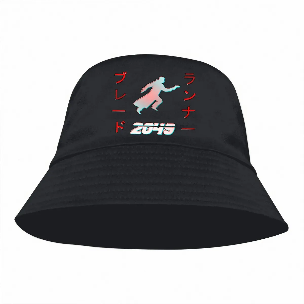 3D Hologram Katakana Unisex Bucket Hats Blade Runner 2049 Hip Hop Fishing Sun Cap Fashion Style Designed