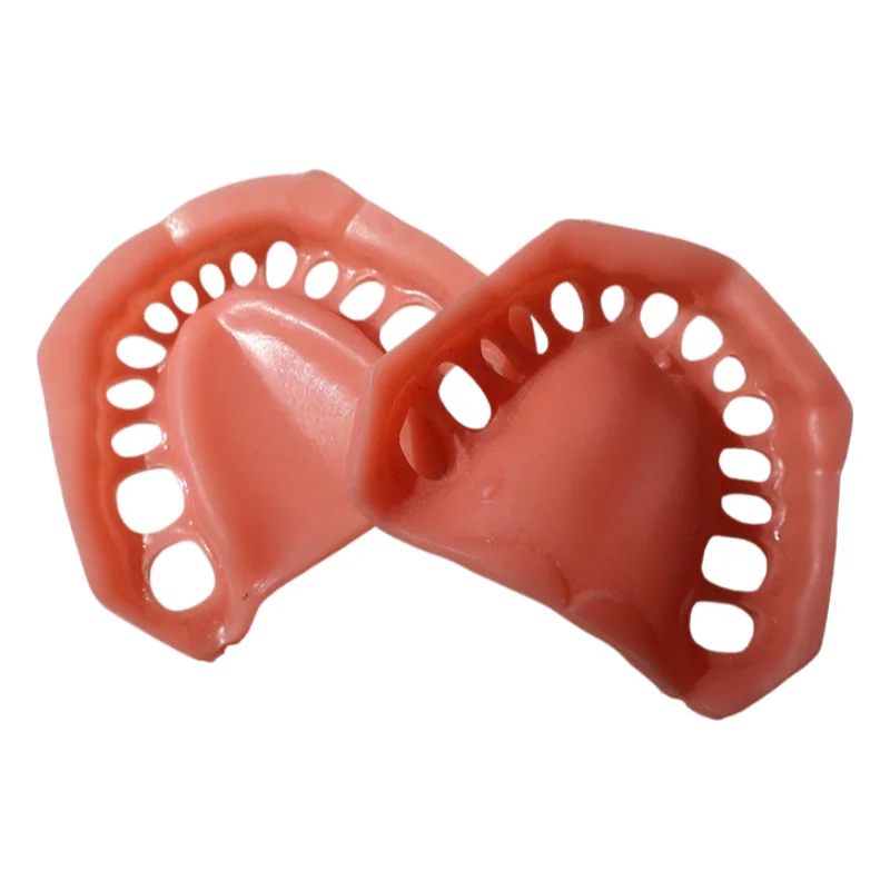 1set 28 Teeth Soft Silicone Gingiva for Dental Training Model Reusable Simulation Gum for Dentist Students Practice Oral Model