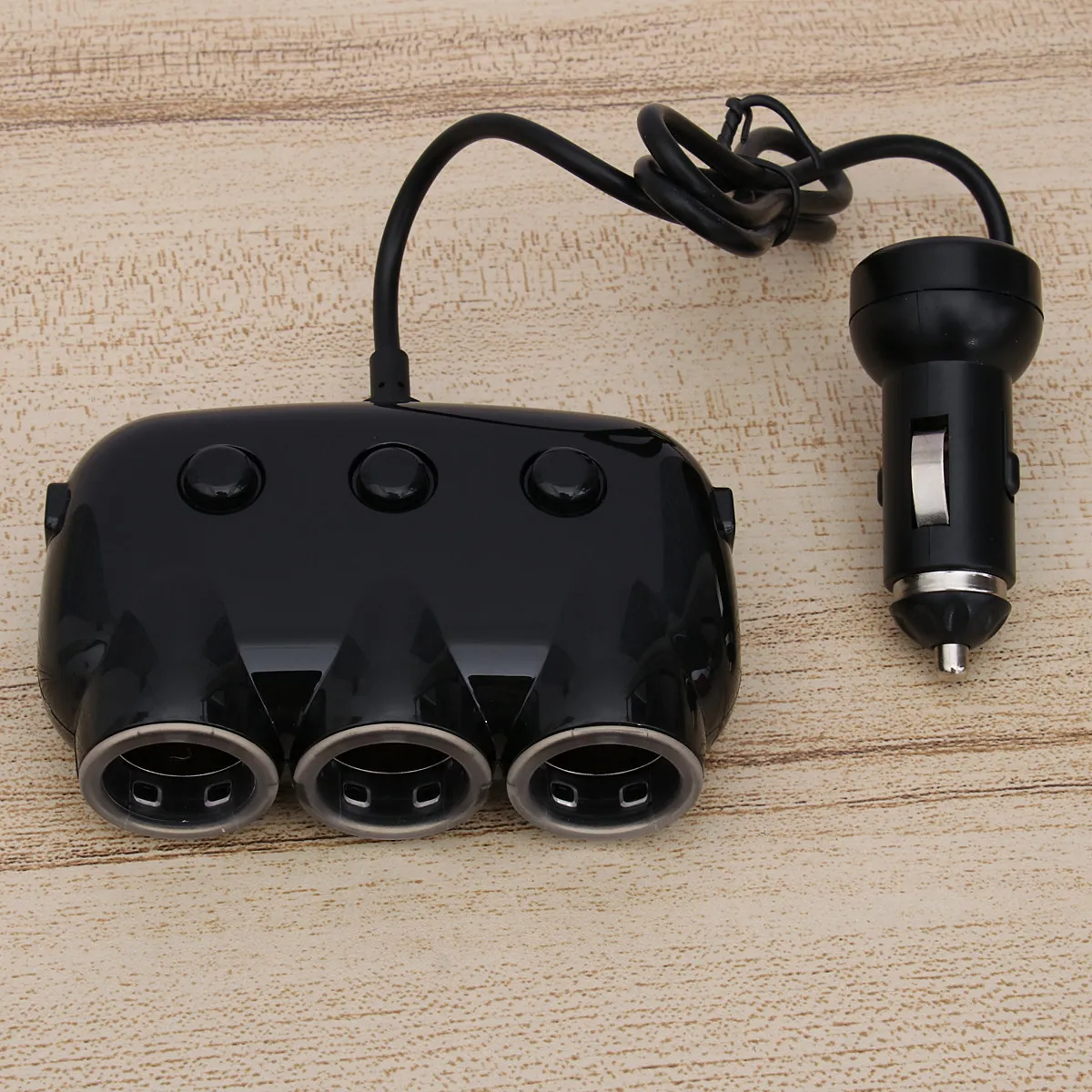 1 to 3 Dual USB Car Charger Cigarette Lighter Socket Splitter Adapter Fast Charging Dc Outlet for Multiple Device