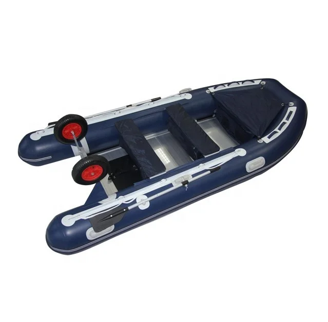 Heat Sale 12ft 380cm Aluminum Floor PVC Inflatable Zodiac Rubber Boats for Sale