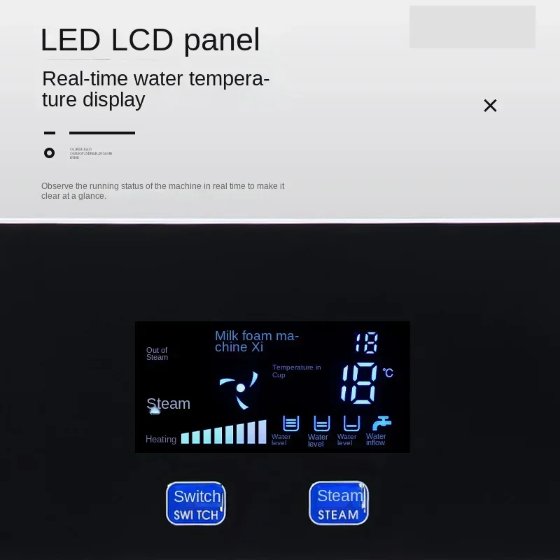 Máquina inteligente da espuma do leite do aquecimento do vapor, motor antiescaldante do vapor, entrada automática da água, loja comercial do chá do leite