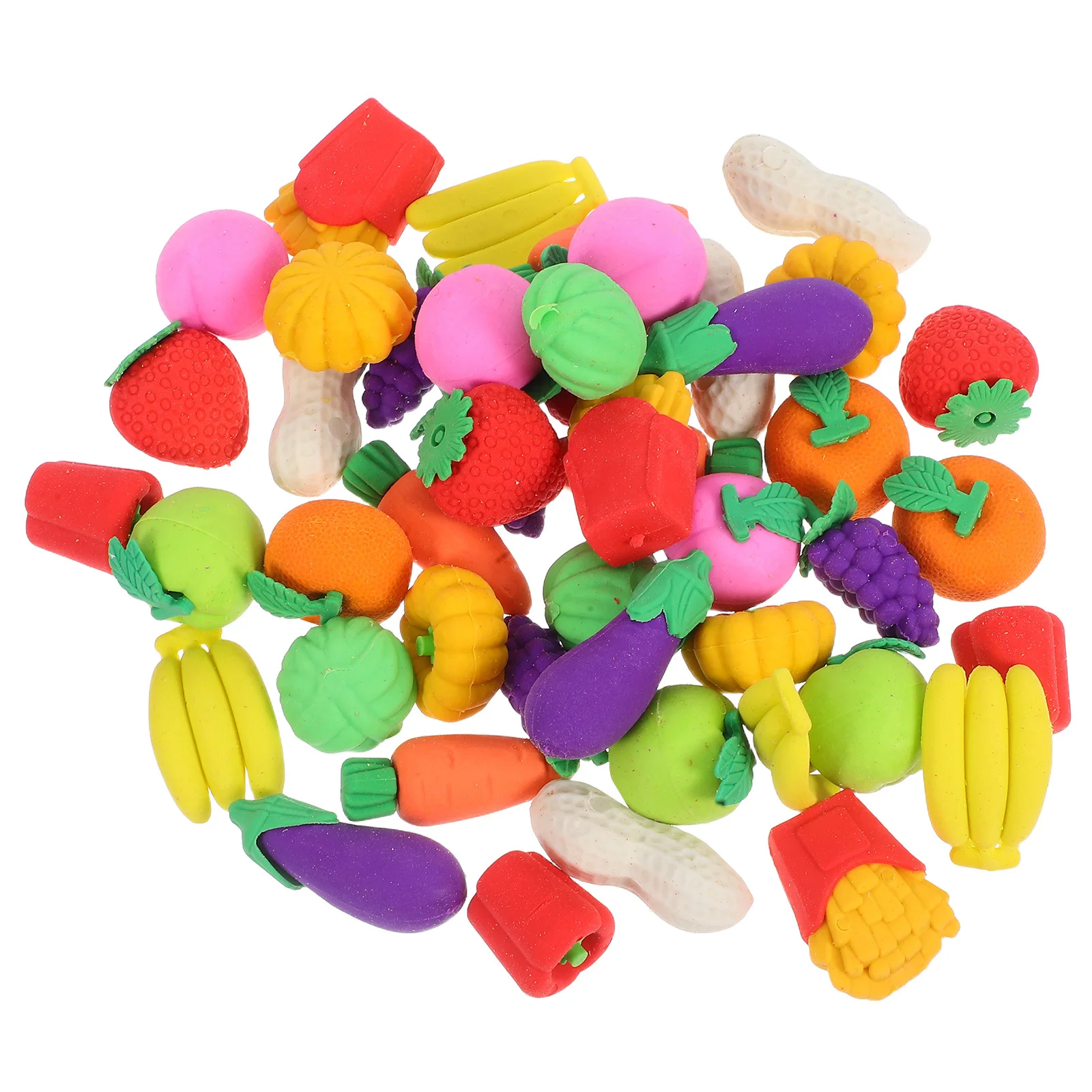 46 шт., ластики с милыми животными, детские мини-формы для еды, классные вечерние награды для школьников, призы, милые ластики с животными