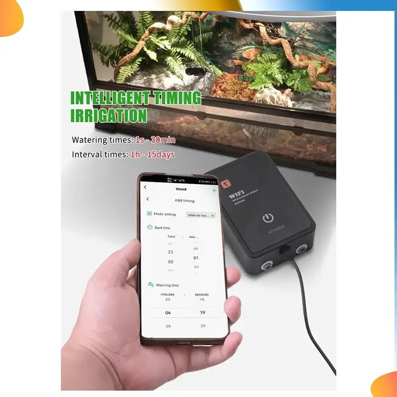 

B48A Tuya Wi-Fi умный рептилия Fogger террариумы увлажнитель таймер автоматический туман дождевой лес система спринклерный контроллер вилка европейского стандарта