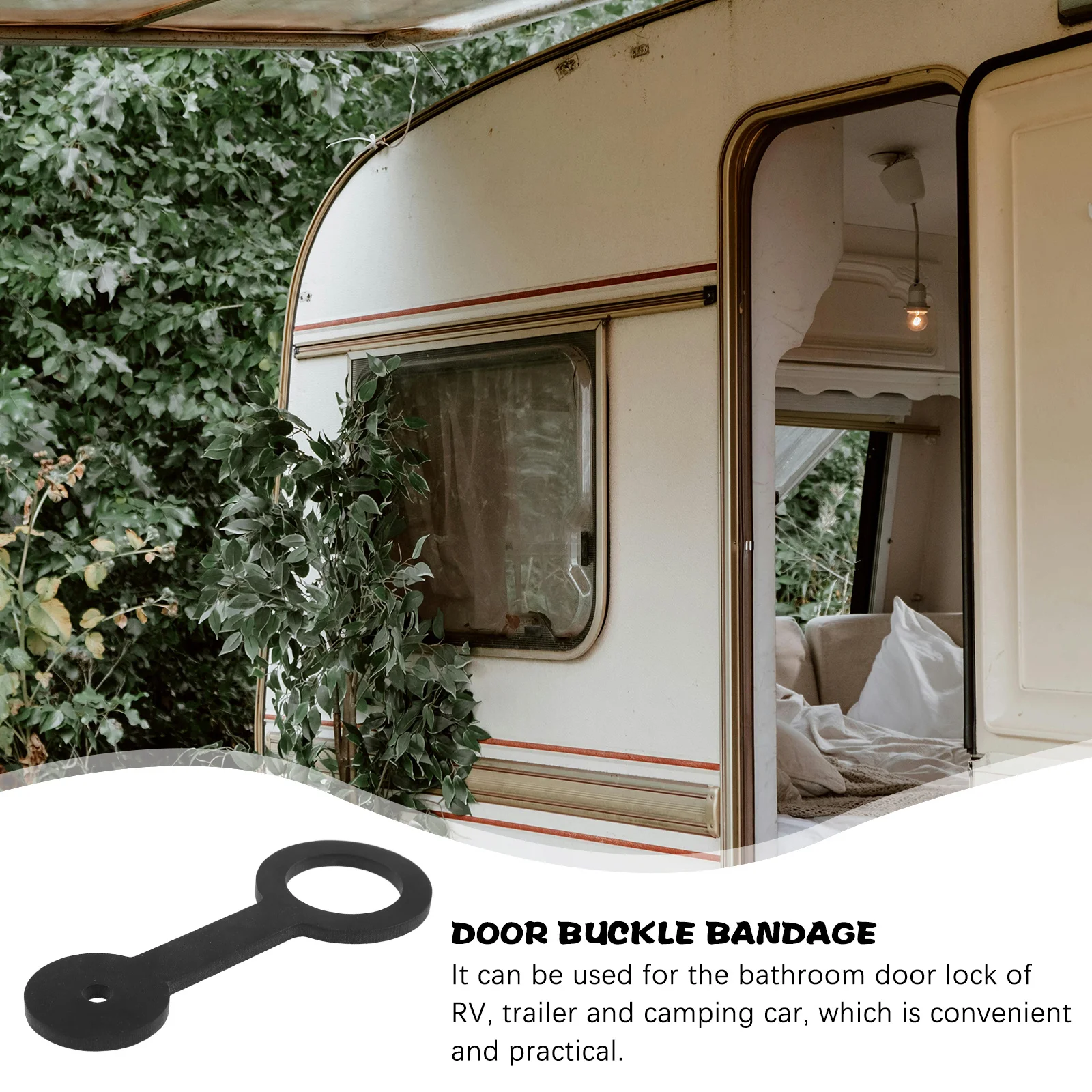 

1pcs For Travel Trailers Adjustable Shower Latch Camper Shower Door Latch Bathroom Door Holder Rv Accessories