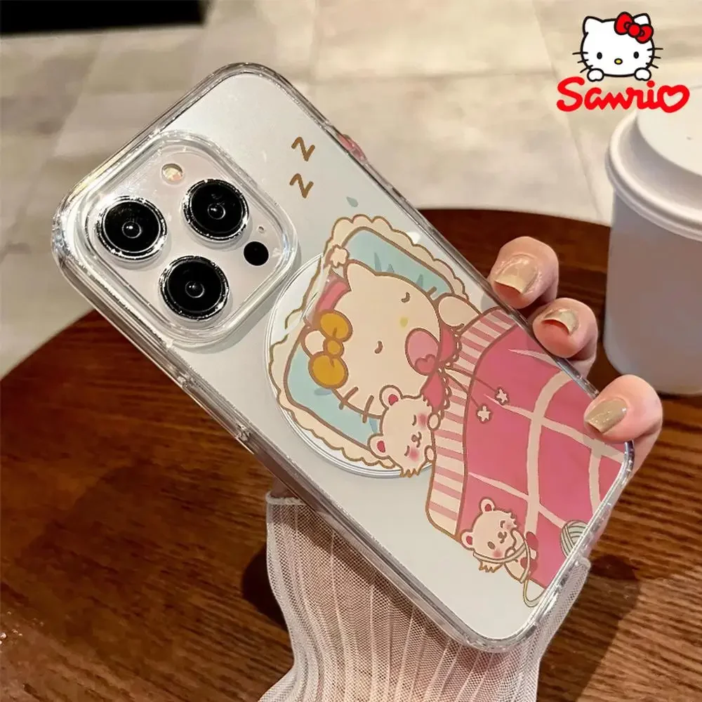 Sanrio Hellokitty Iphone 16 Promax étui Iphone 16/15/14/13/12/11/x/xs/xs Max/pro Max femme Iphone 13 étui Sanrio Kt mode