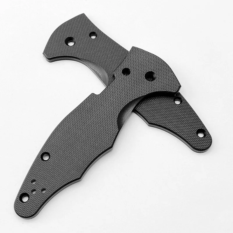 3 Colors G10 Made Fold Knife Handles Patches for Spyderco2 Yojimbo 2 C85 Knives DIY Making Grips Scales Accessories Part Replace