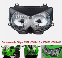 high quality Motorcycle Front Clear Headlight Assembly Head light front Headlight For Kawasaki Z750 Z1000 2003 - 2006 2004 2005