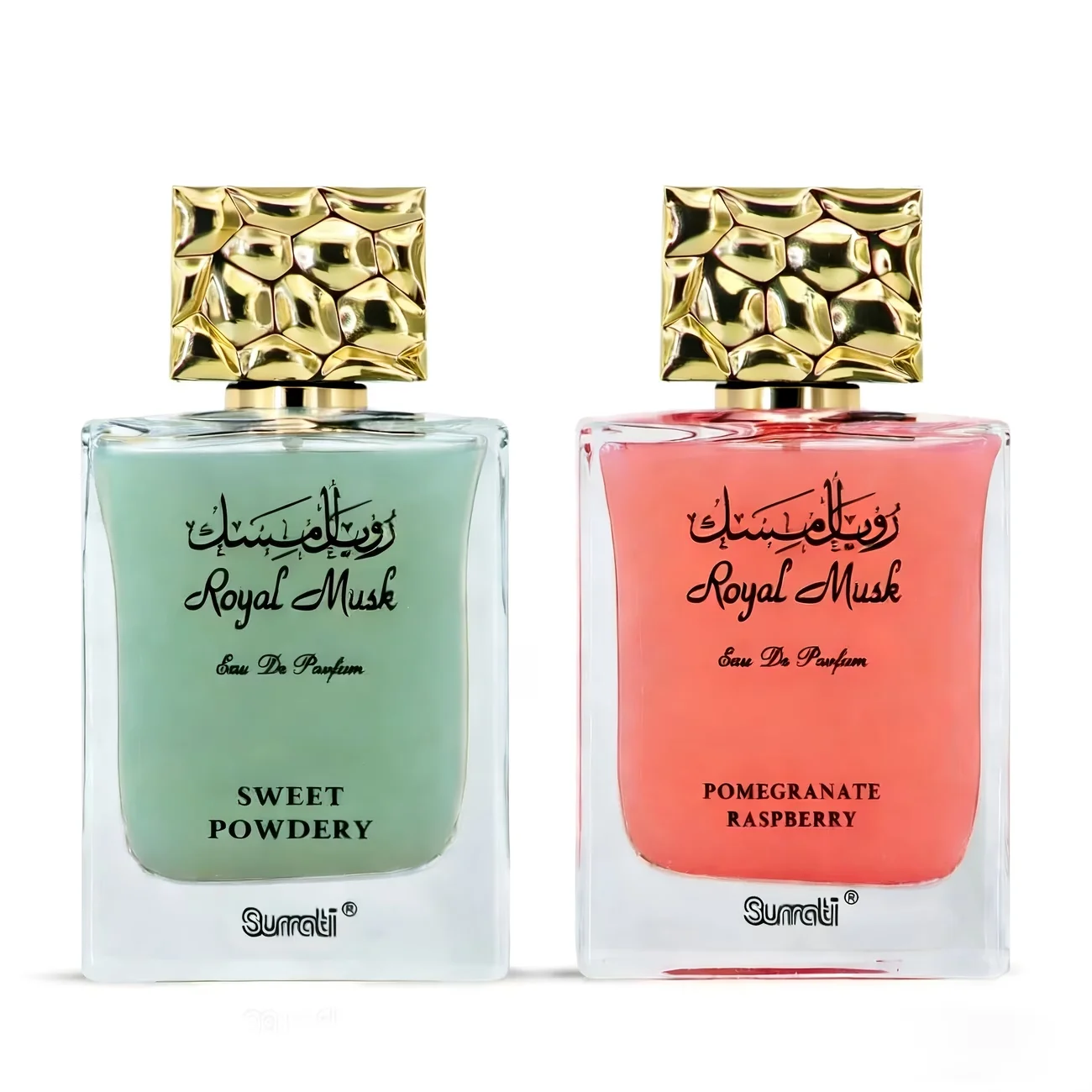 Perfume Royal Musk Caramel 100ml (3.4oz) - Eau de Parfum para Mujer, con Notas de Granada y Frambuesa, de Larga Duración