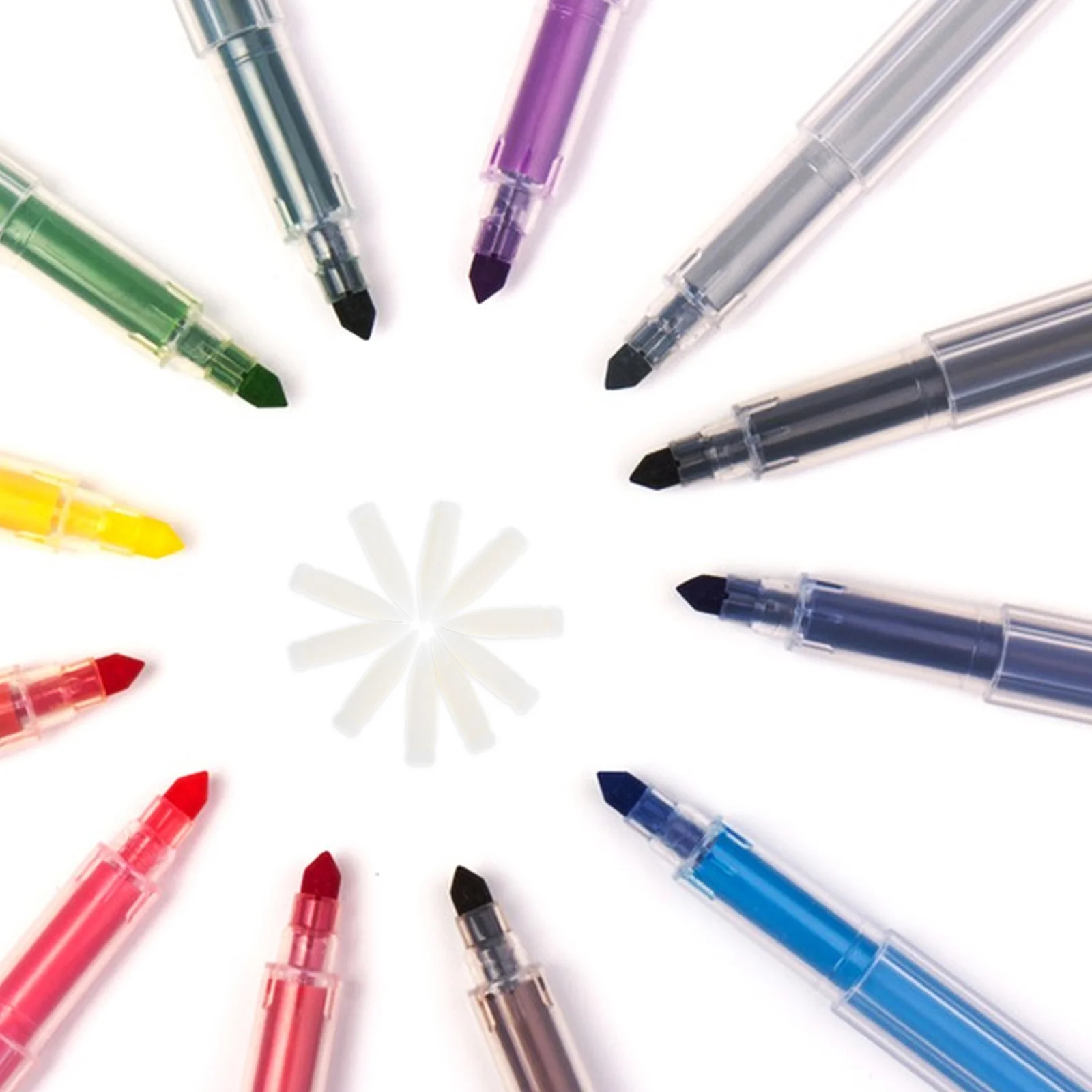 10 قطعة قلم طلاء أكريليك طرف ناعم من النايلون سهل الاستبدال متعدد الاستخدامات علامات رسم علامات دائمة #3