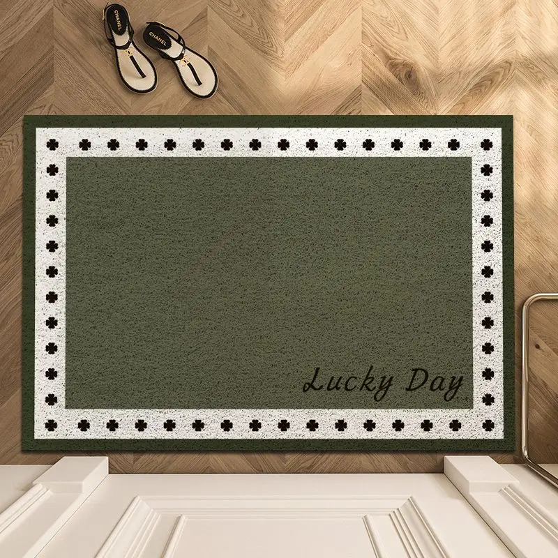 Door floor mat, dust removal silk ring, door mat, American retro door floor mat, household soil floor mat, no care carpet