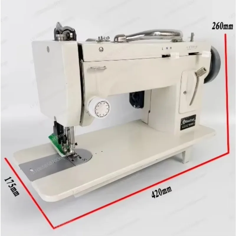 New Electric Thick Material Sewing Machine Walking Foot Zigzag Stitch 9inch  Arm Leather and Heavy-Duty