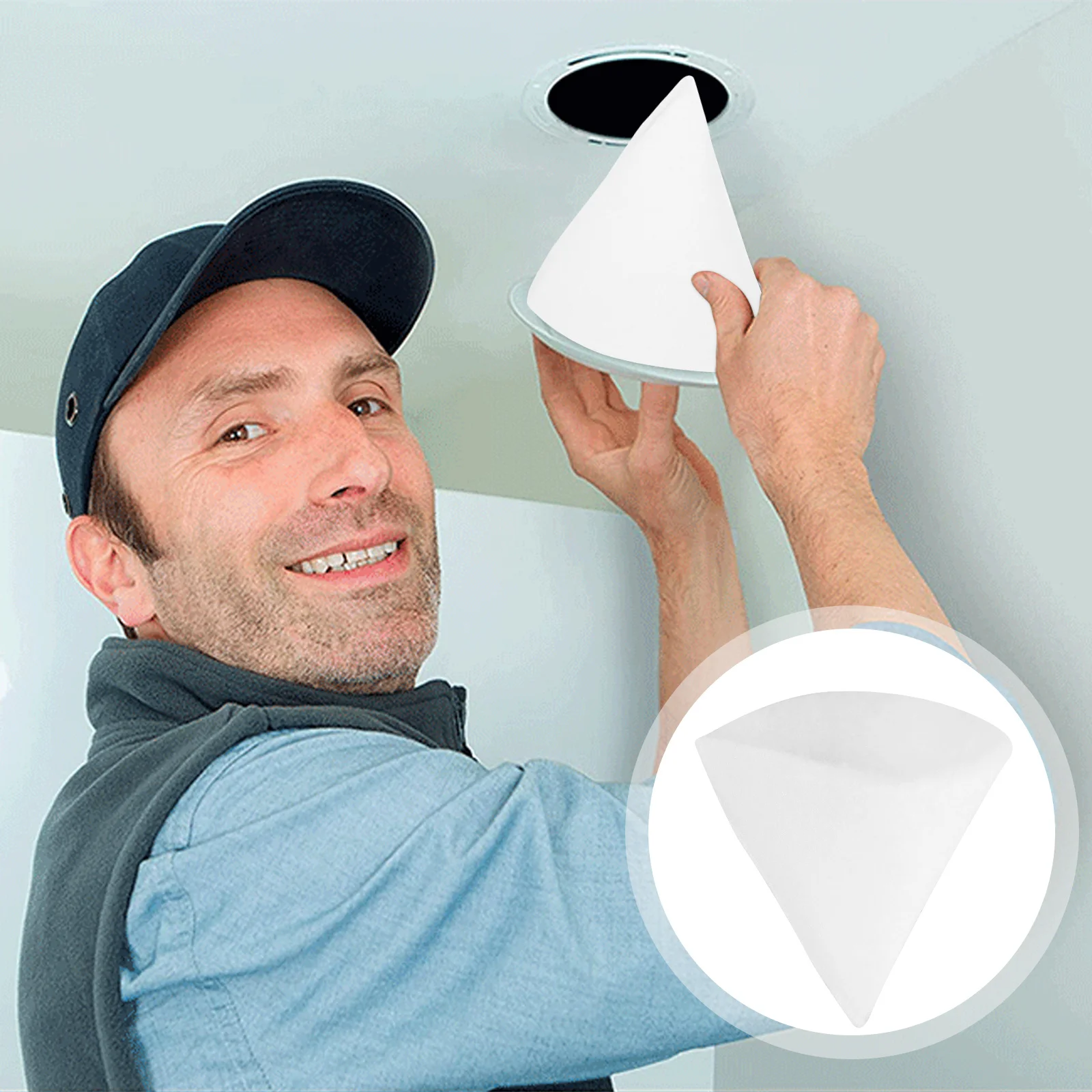 10 قطعة استبدال صمام العادم تصميم مخروطي لأنظمة التهوية الوبر الماسك المتاح مجفف تصفية ورقة القماش العادم #1