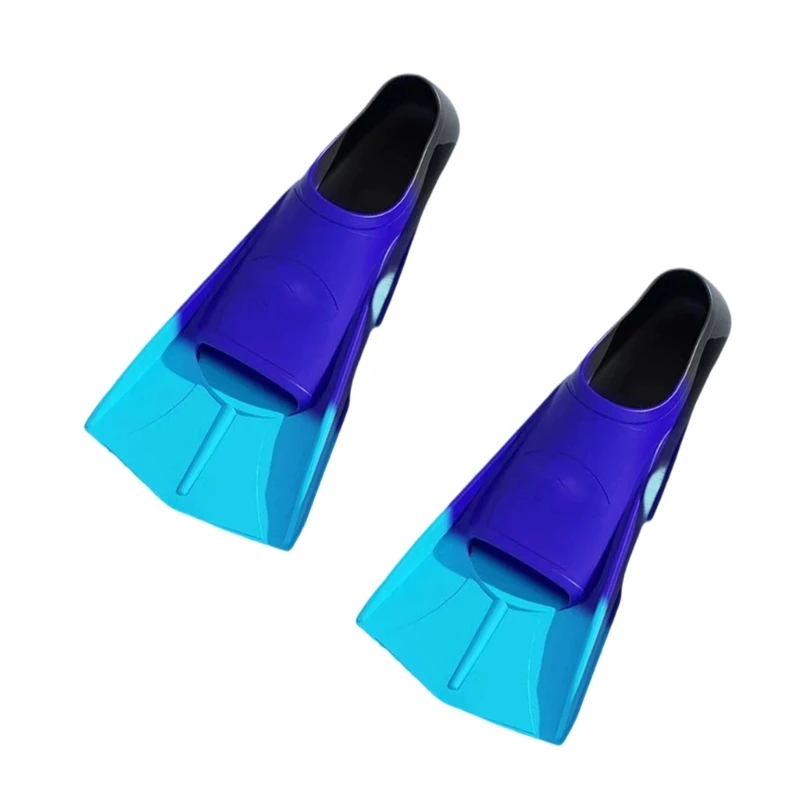 Light weight Swim Training Fins Silicone Swimming Fins Travel Size Flippers Short Snorkeling Fins for Lap Swimming Pool