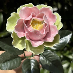 Creative Ceramic Flowers Peony Flowers and Cherry Blossoms Decorative Arts and Crafts Wall Decorations Home Decor Accessories