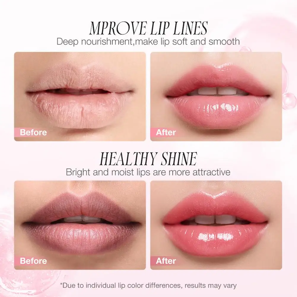 Lápiz labial termocrómico de lámina dorada 3 en 1, cambio de Color, gelatina de cristal hidratante transparente, brillo de labios carnoso, cosmético