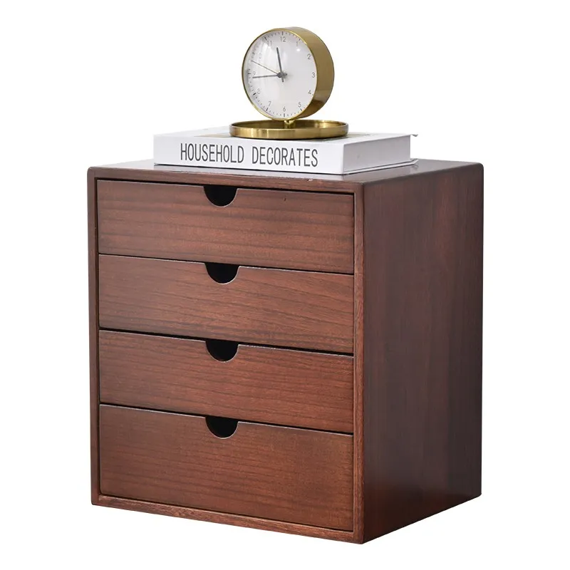 

Solid wood office drawer storage cabinet sundries storage box
