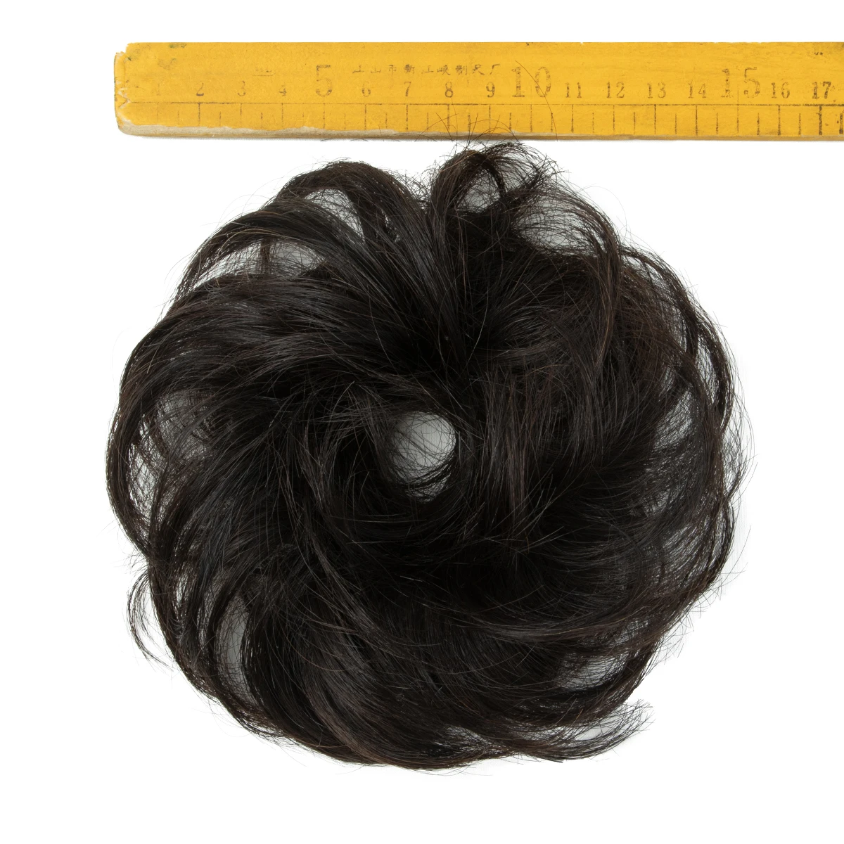 MRS HAIR Nuovo Arrivo Ricci Capelli Umani Naturali Panino Chignon Updo Ciambella Estensioni Dei Capelli Veri Fascia Elastica Flessibile Pezzo di Capelli 40g
