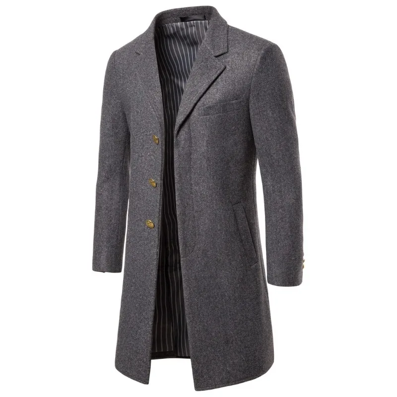 Autumn and Winter New Medium and Long Coat Loose Large Size Secret Door No Woolen Coat Coat