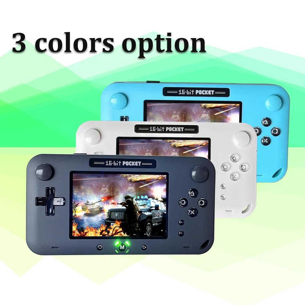 Console di gioco portatile schermo da 4 pollici Console per videogiochi a 16 Bit 1716 giochi classici retrò nella Console di gioco retrò per MD/GB/GBC