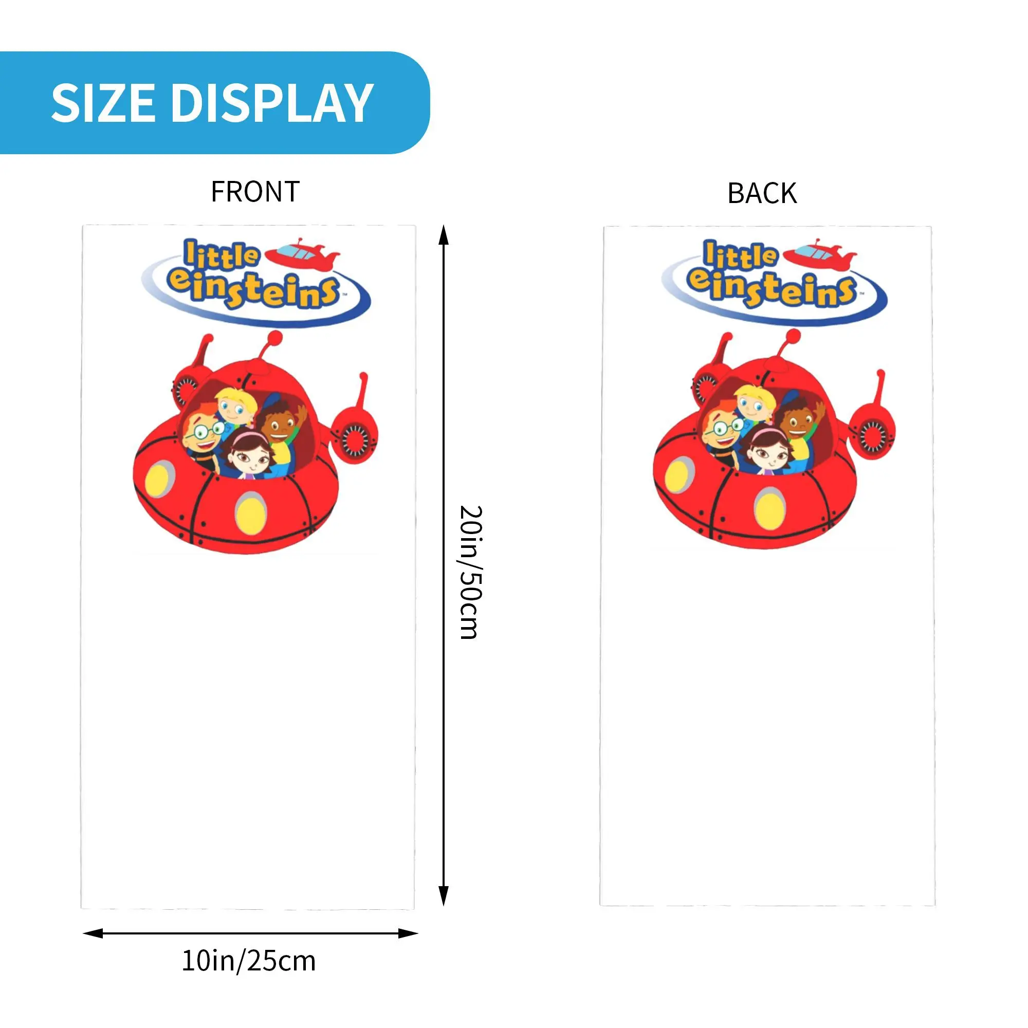 Little Einsteins Ropa Little Einsteins Ca Bandana Cuello Polaina Máscara impresa Bufanda Multiuso Sombreros Montar