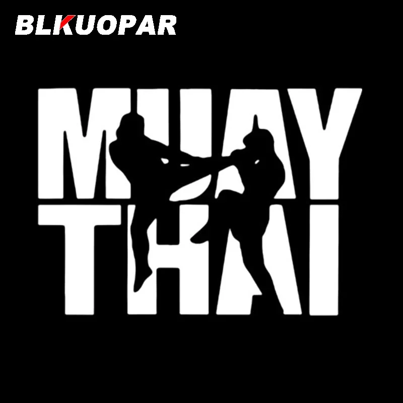 BLKUOPAR Muay Thai Car Stickers Vinyl Personality Decal Waterproof Scratch-Proof Trunk Refrigerator Decoration Car Accessories - Image 3