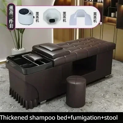 Luxury Head Spa Bed Beauty Barber Nursing Thai Massage Shampoo Chair Professional Fauteuil Coiffure Salon Equipment