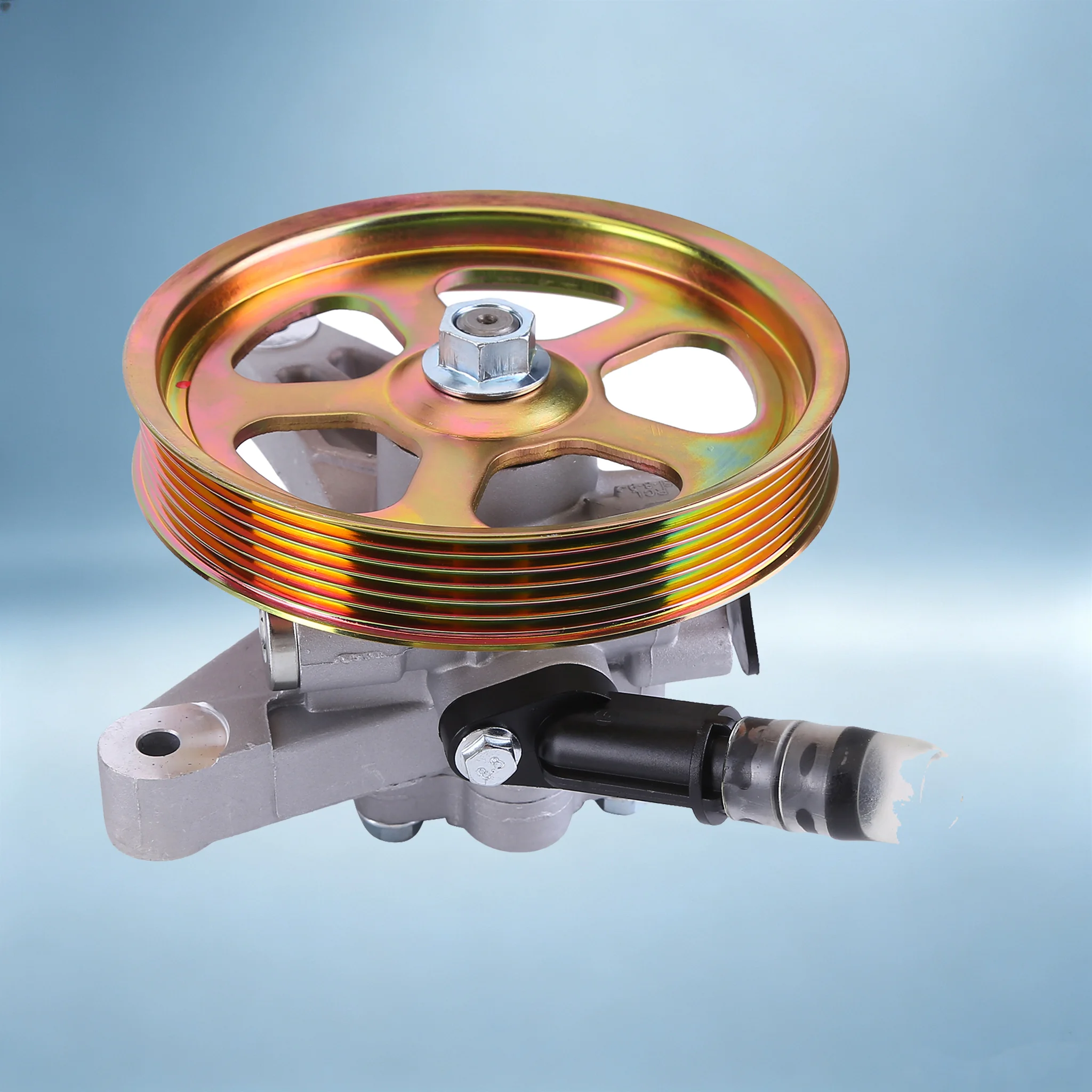 Power Steering Pump with Pulley Compatible for 2008-2012 Honda Accord Crosstour Pilot V6 3.5L